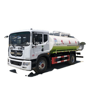 4x2 Euro 6 Dongfeng 13000 liters sewage vacuum truck