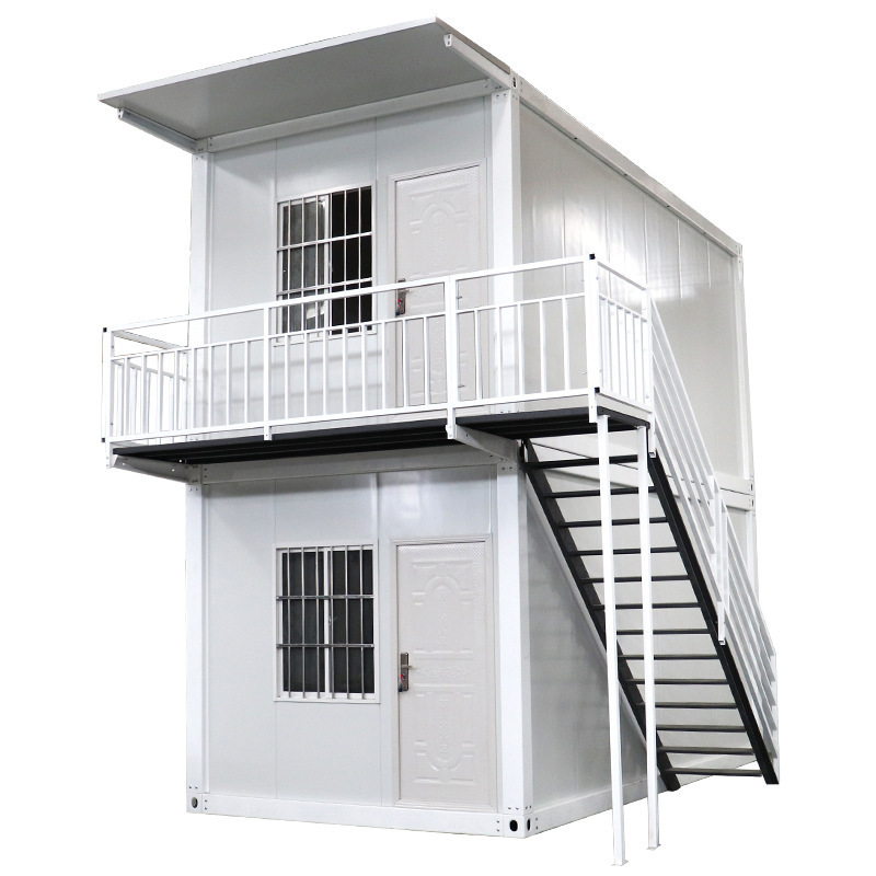 Top Selling White Customization Rock Wool Color Steel Sandwich Stainless Steel Prefabricated Building Flat Pack Container House