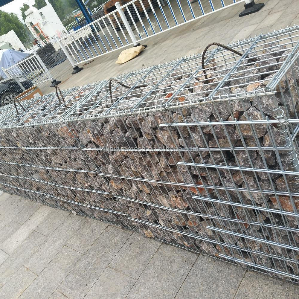 Gabion box 2x1x1 welded gabion for protection hot dipped galvanized welded mesh gabion