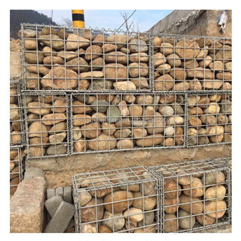 Gabion box 2x1x1 welded gabion for protection hot dipped galvanized welded mesh gabion