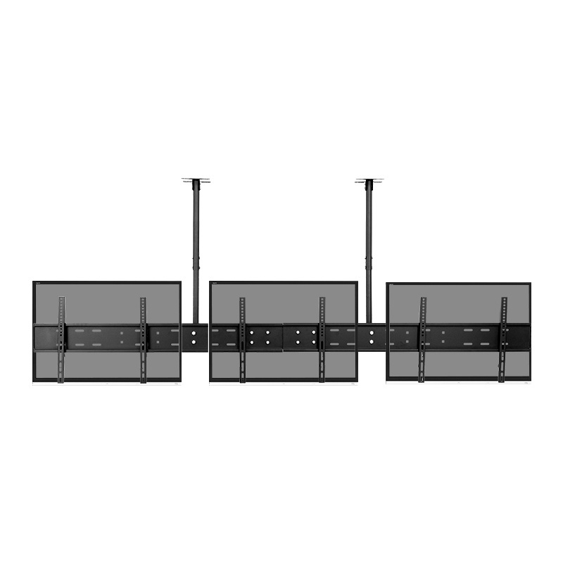 D4370-3 Ceiling TV Mount With Shelf 70inch*2 or 43inch*3 Inches TV Ceiling Flip Mount Ceiling Lift