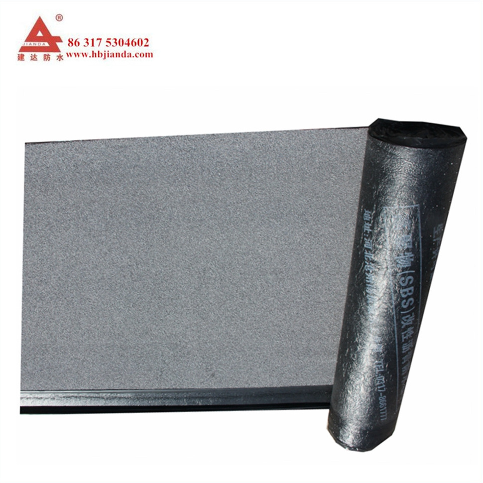 Factory wholesale 4mm thickness asphalt roofing felt SBS APP modified bitumen sheet waterproofing membrane