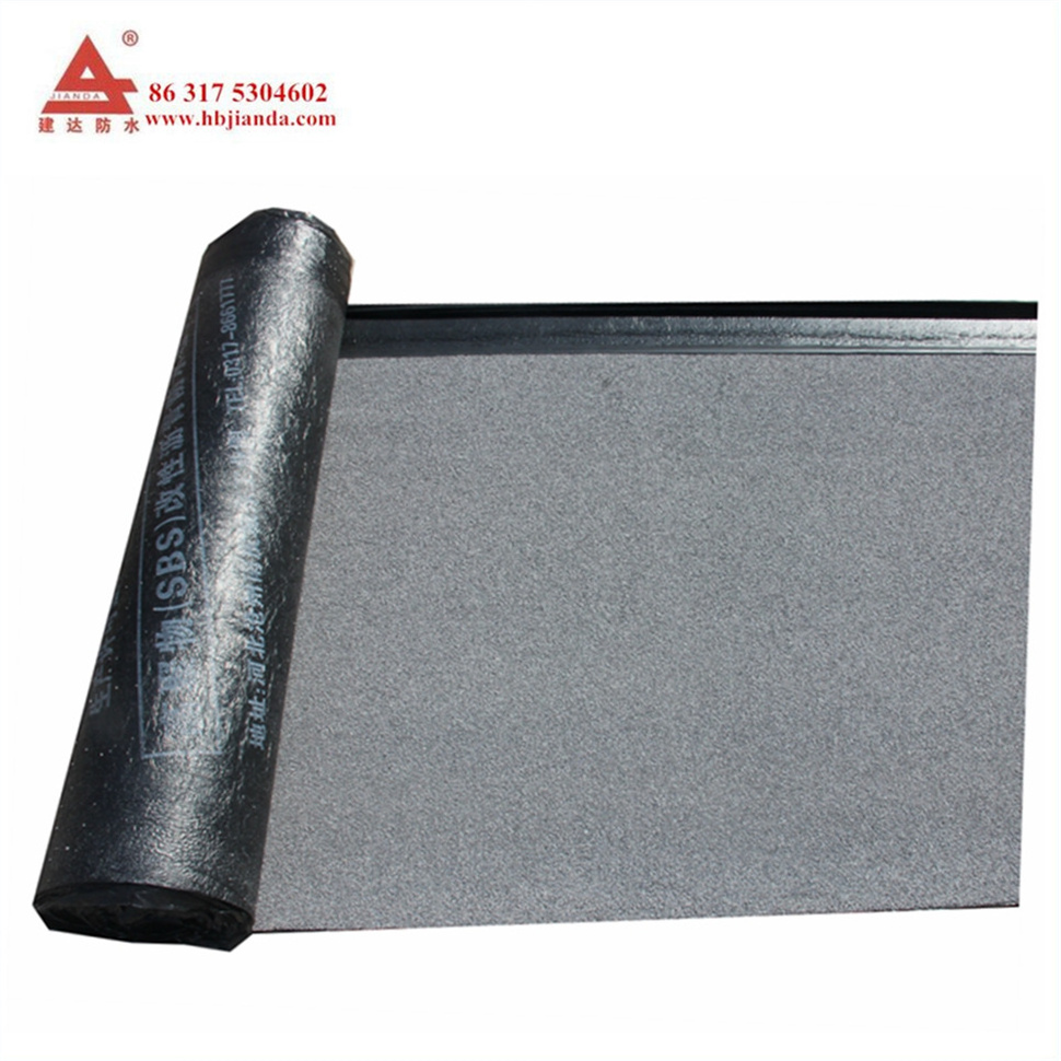 Factory wholesale 4mm thickness asphalt roofing felt SBS APP modified bitumen sheet waterproofing membrane