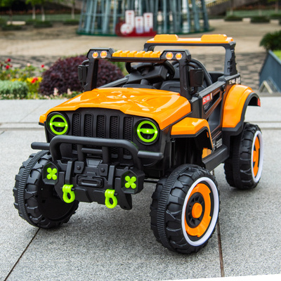 Large Two-Seater Electric Car for Kids Four-Wheel Off-Road Vehicle Plastic Ride-On Battery Powered Toy on Sale