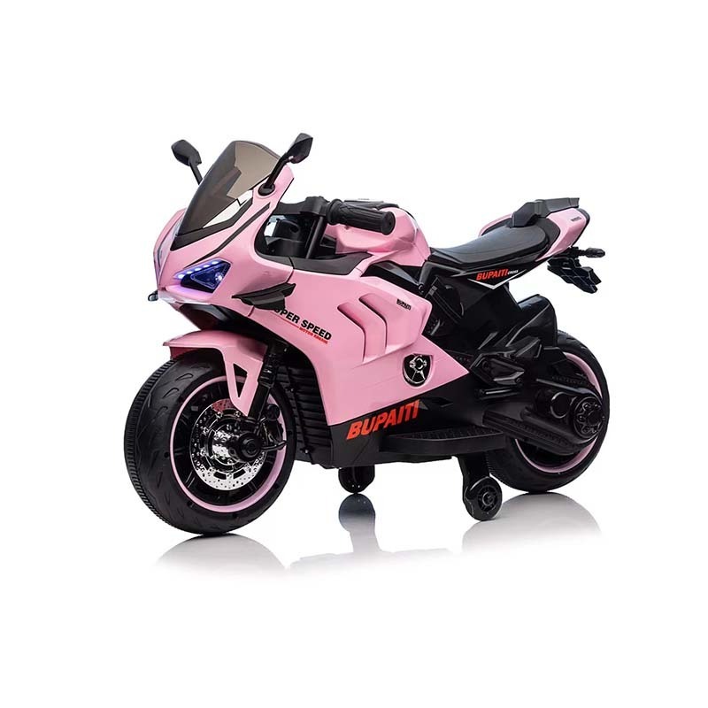 Stylish Cool kids' motorcycle With auxiliary wheel Rechargeable Electric motorcycle