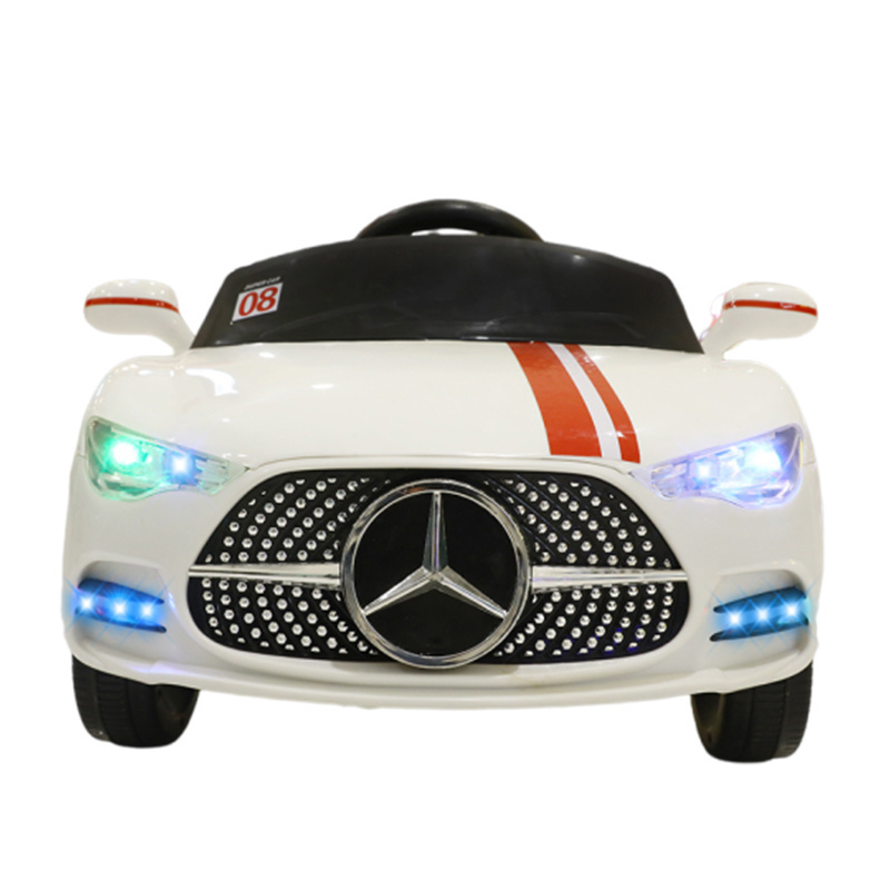 Portable children's electric toy car with remote control / Double-opening door toy car for boys and girls