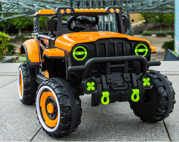 Large Two-Seater Electric Car for Kids Four-Wheel Off-Road Vehicle Plastic Ride-On Battery Powered Toy on Sale