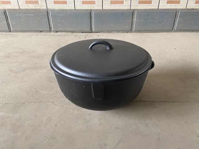 5gallon/10gallon big size cast iron potjie pot  camping dutch oven cast iron cauldron