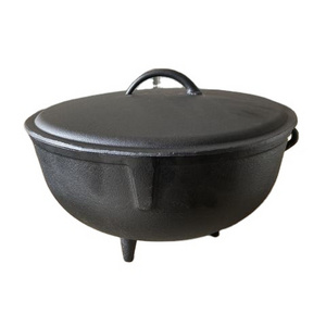 5gallon/10gallon big size cast iron potjie pot  camping dutch oven cast iron cauldron