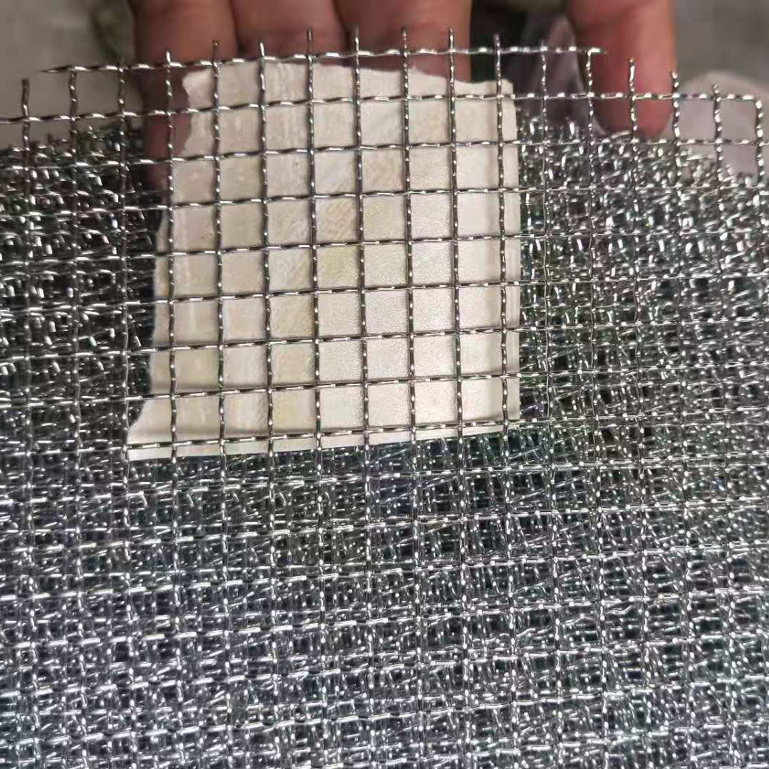 304 material 3mm hole mesh 6 stainless steel crimped wire mesh