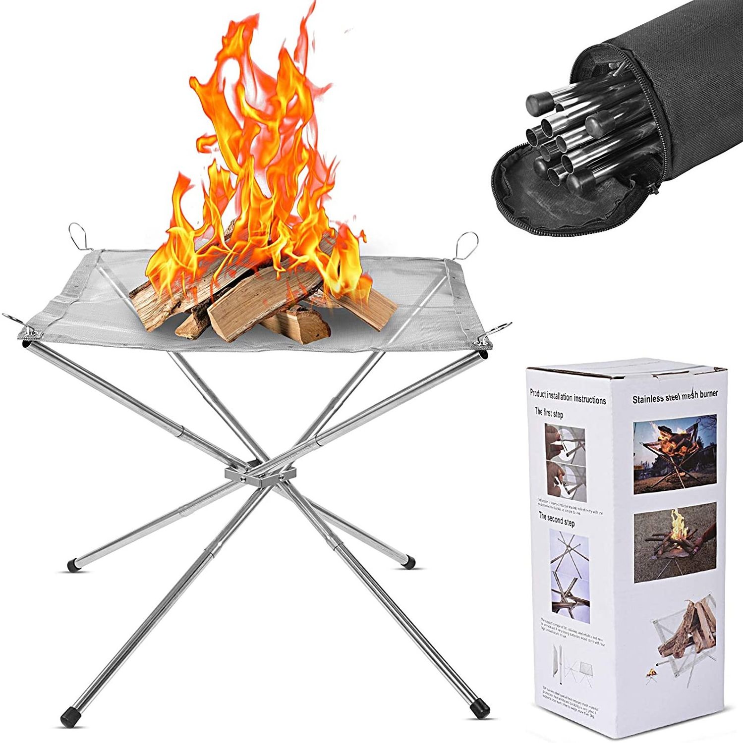 city bonfires  pitstainless steel fire pit foldablefolding fire pitstainless steel fire pit foldable