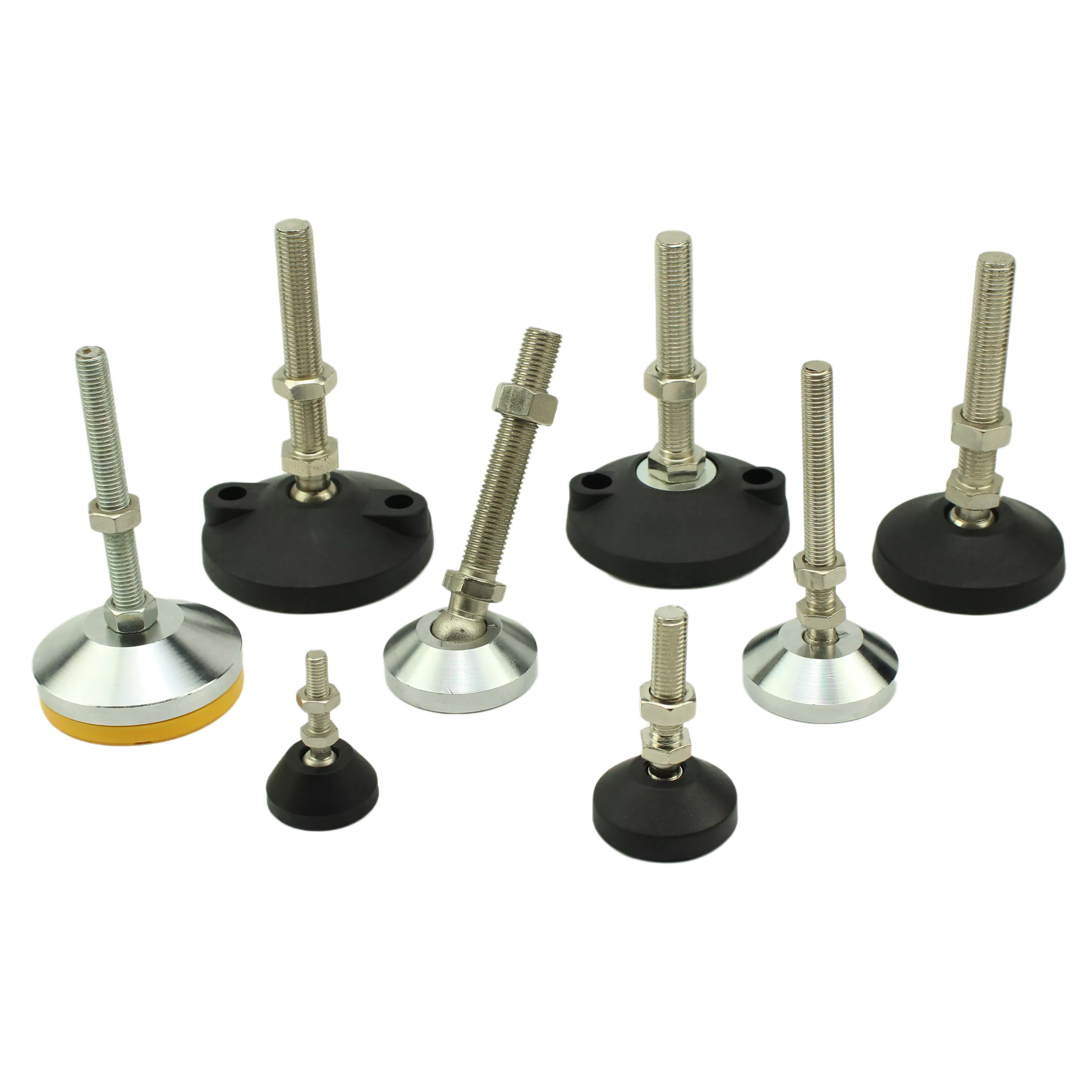 Customized foot thread stem heavy duty stainless steel 304 metal swivel adjustable leveling mount adjustable feet