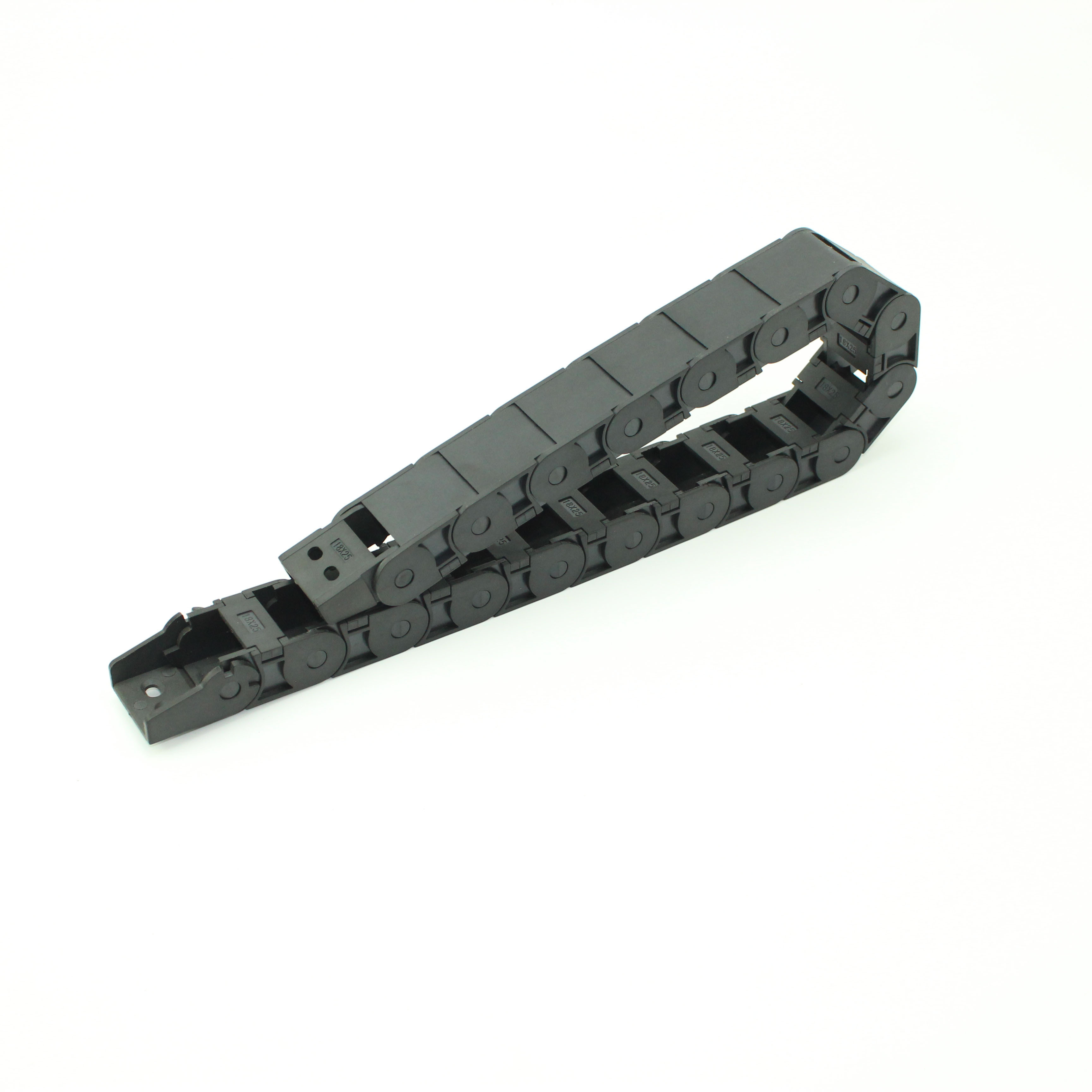 Plastic cable bracket for flexible track cable trough bridge drag chain guide rail