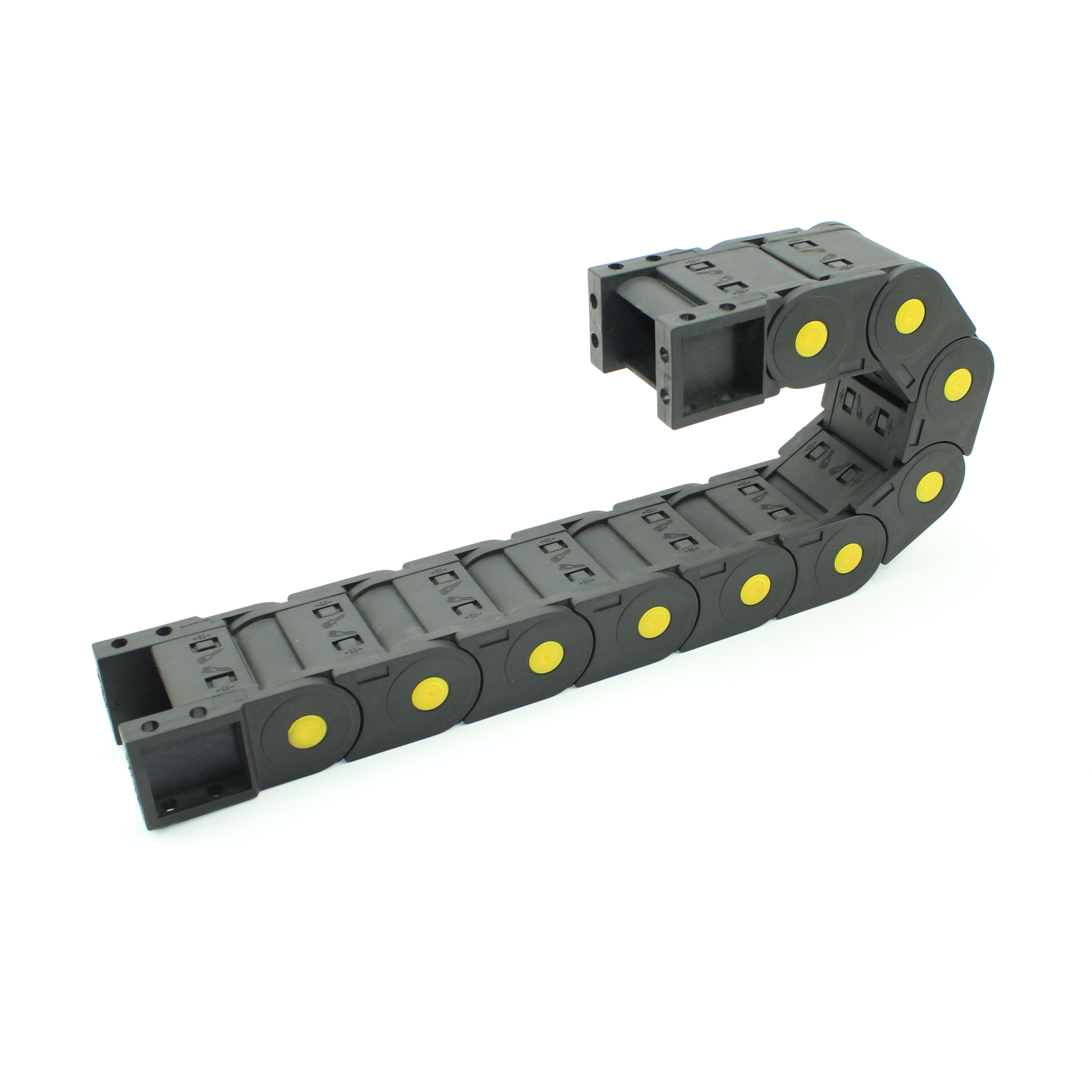 Plastic cable bracket for flexible track cable trough bridge drag chain guide rail