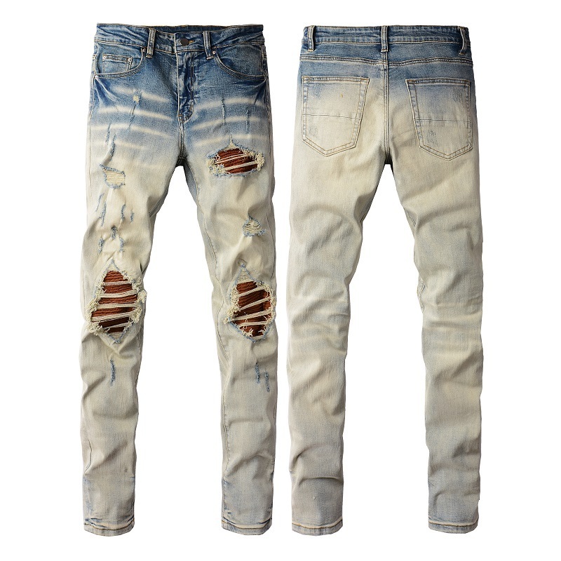 2023 new arrival wholesale stretch skinny  jeans for men slim fit denim