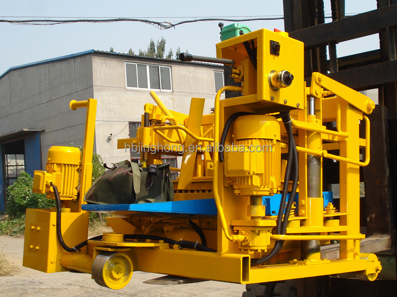 JH4A New Mobile Manual Hollow Brick Block Maker QMY4-30 Concrete Cement Block Making Machine Manufacturer Lowest Price