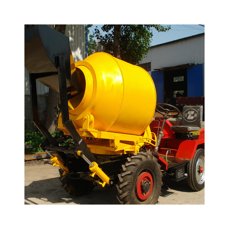 Jinghong Small Concrete Automatic Feeding Mixer Truck Loading and Unloading Integrated Concrete Mixer