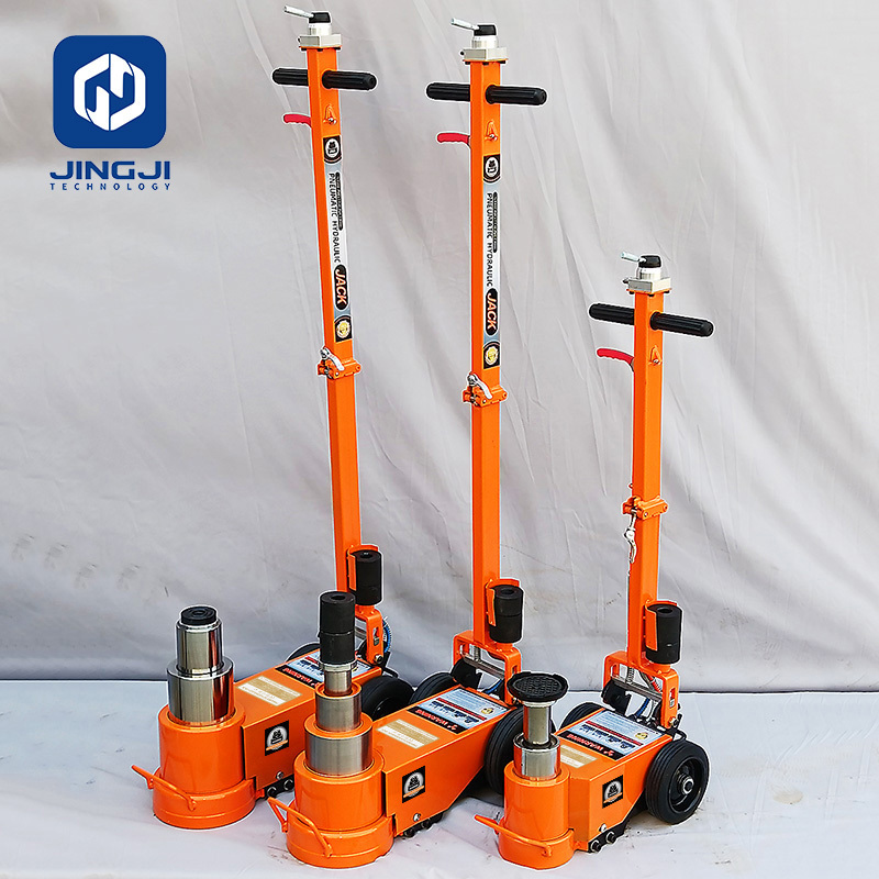 2 Post Air Hydraulic Truck Tyre Repair Jack with capacity 30-120 tons