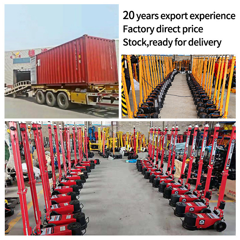 Hot Sale Heavy Duty Double Nodes Truck Repair Lifting Tools 80 Ton Pneumatic Air Hydraulic Jacks