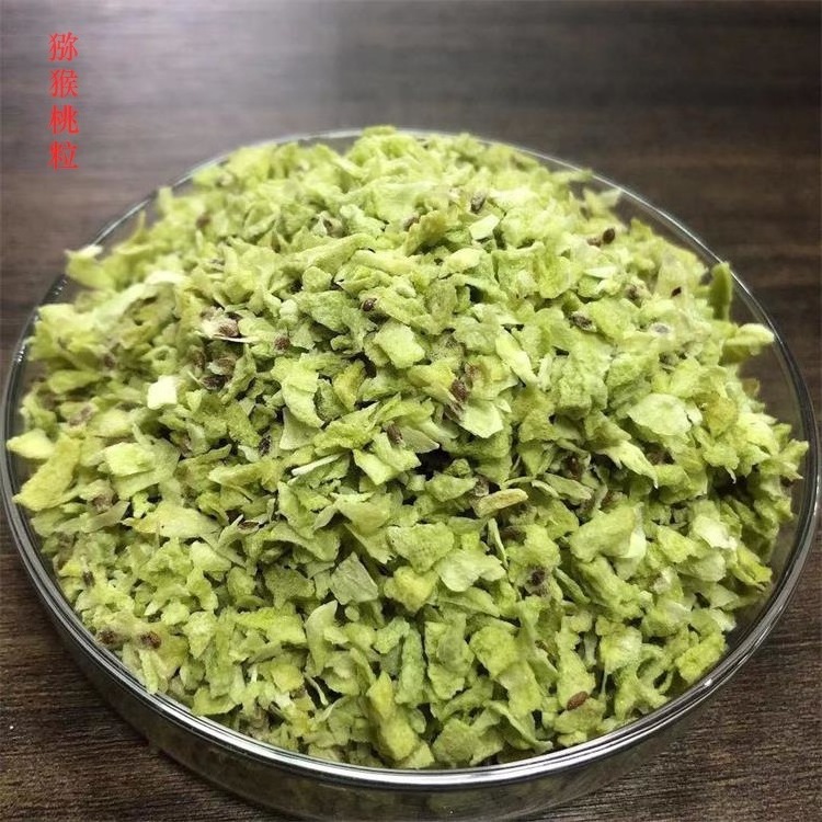 Chinese 100% Natural Wholesale Fruits Granules Freeze FD Dried Crushed Kiwi  for Baking Ingredients Oatmeal