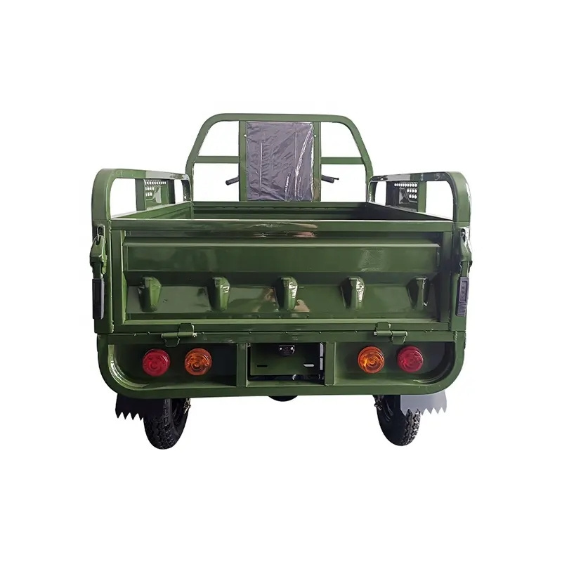 High Power 3 wheel Motorcycle Electric Passenger Tricycle Cargo 1 ton Cabin Solar Panel Food Ice Cream Drumper Truck