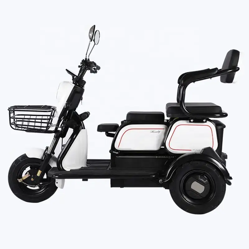 New Electric 3-wheel Mobility Scooter for Leisure City Passenger-pulling Tricycle 48V Electric Bicycle Disabled 4x4 Open 14 5-7h