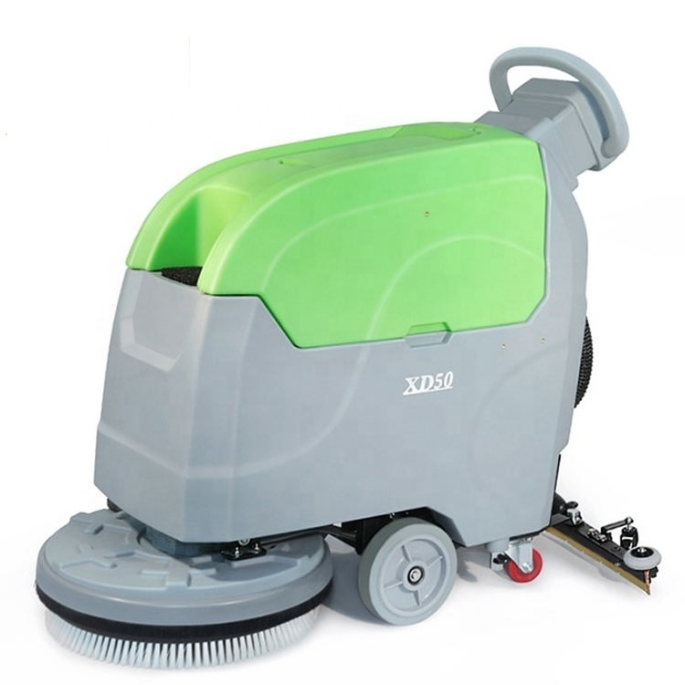 Hand Push Type Road Cleaning Equipment Walk Behind Floor Scrubber Driers