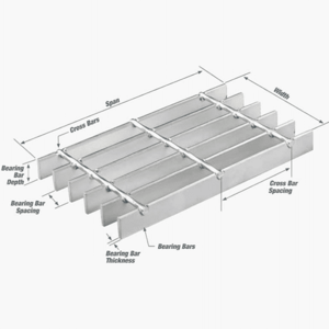 Platform Floor Walkway Used Steel Grating  gutter cover hot dip galvanized stainless steel anti slip  plate  steel grating