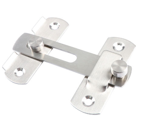 Custom Multifunctional Stainless Steel Door Buckle Black White Lock L-Shaped 90-Degree Right-Angle Fixed Triangle Iron Bracket