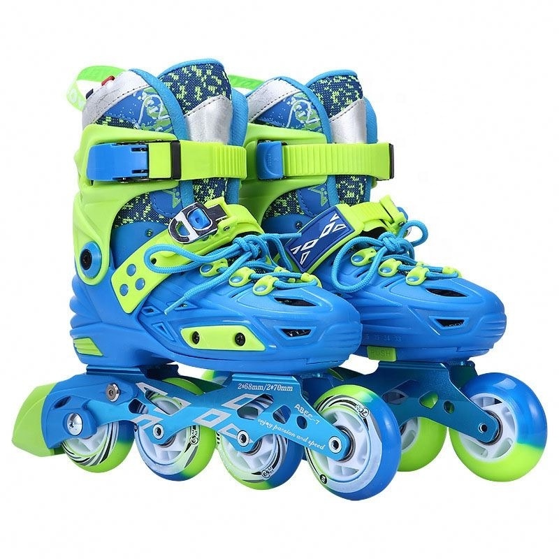 cityrun inline roller skates patines en linea with brake 83A PU  wheels adjustable size detachable liner