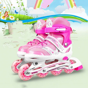 Roller Skates Double Line Skates Women Men Adult Kids Two Line Roller Skate Shoes Patines With 4 Wheels Pat