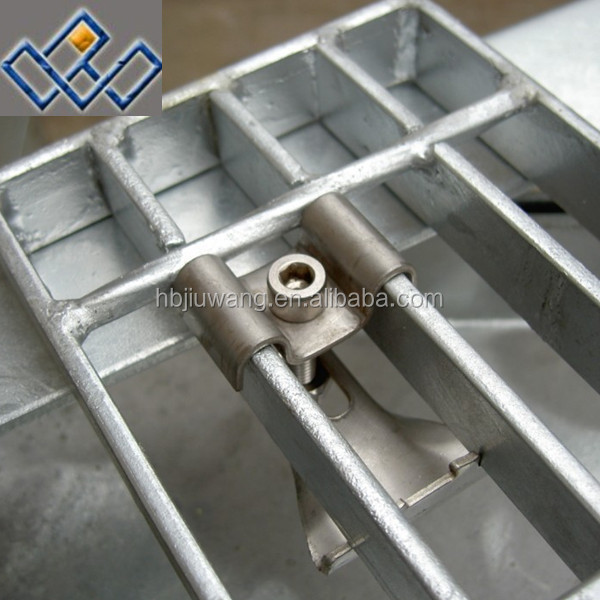 Hebei Anping Jiuwang ISO 9001 carbon steel galvanized grating clamp