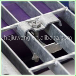 Hebei Anping Jiuwang ISO 9001 carbon steel galvanized grating clamp