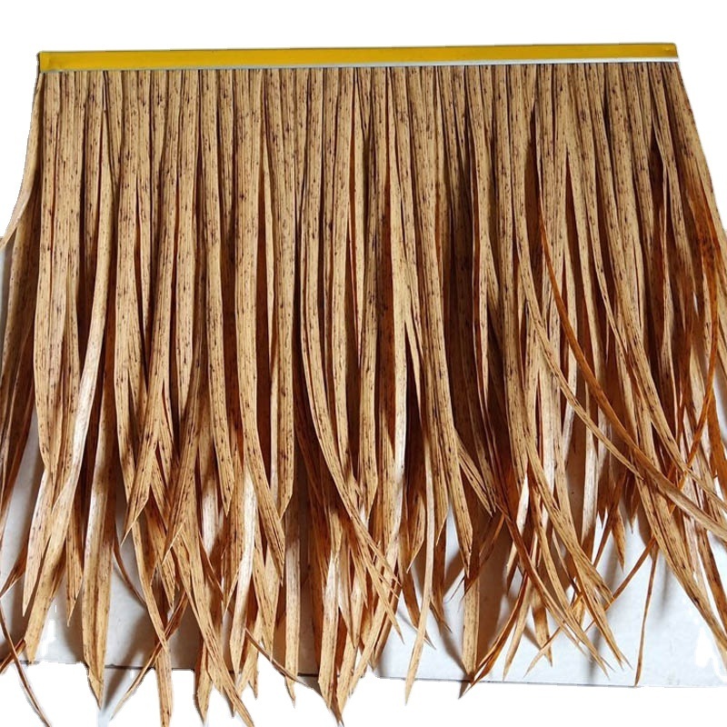 Factory Sell Fireproof Artificial Thatch Tiki Hut Gazebo Synthetic Thatch For Villa Roofing Hotel Roofing Decoration