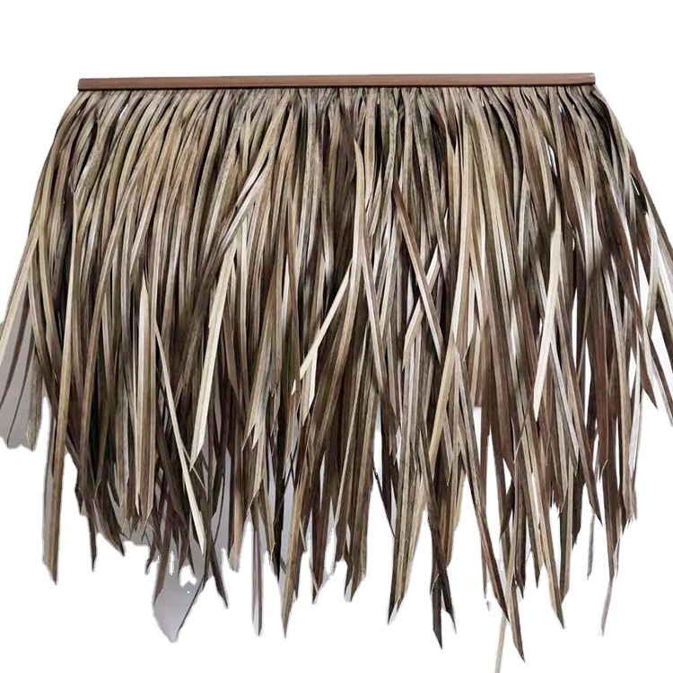 JJC thatched roof gazebo synthetic palm thatch fire proof thatch tiki hut palm leaves for palapas