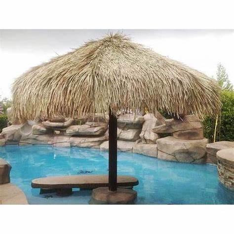 High quality Artificial Roof Reed Tiles Plastic Roof Palmex Thatch Water Rattan Plants Shingle Leaf Thatch Umbrella