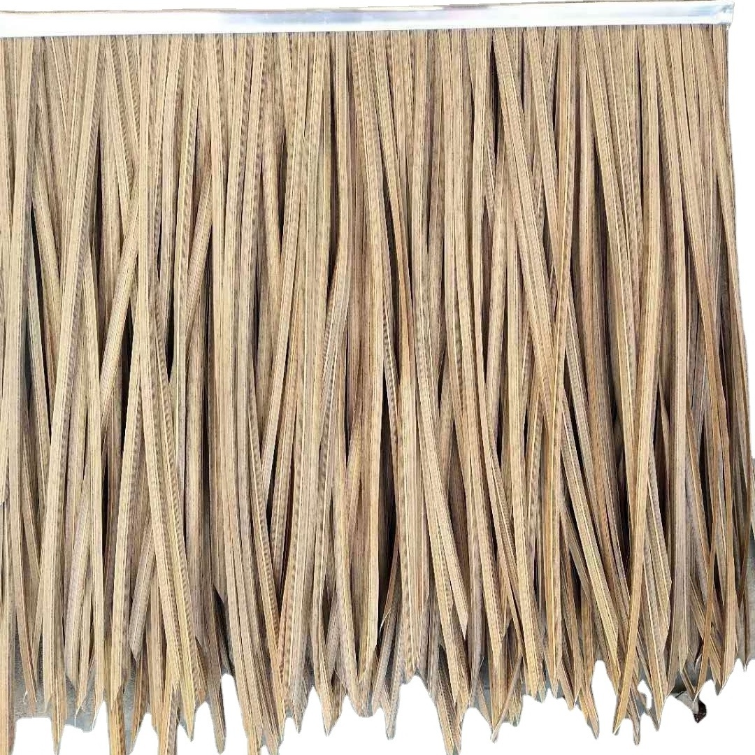 Eco-friendly Weather proof synthetic reed thatch roof tile bali artificial thatch umbrella