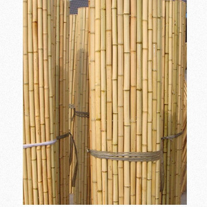 Raw decorative bamboo poles straight cheap price bamboo fencing roll