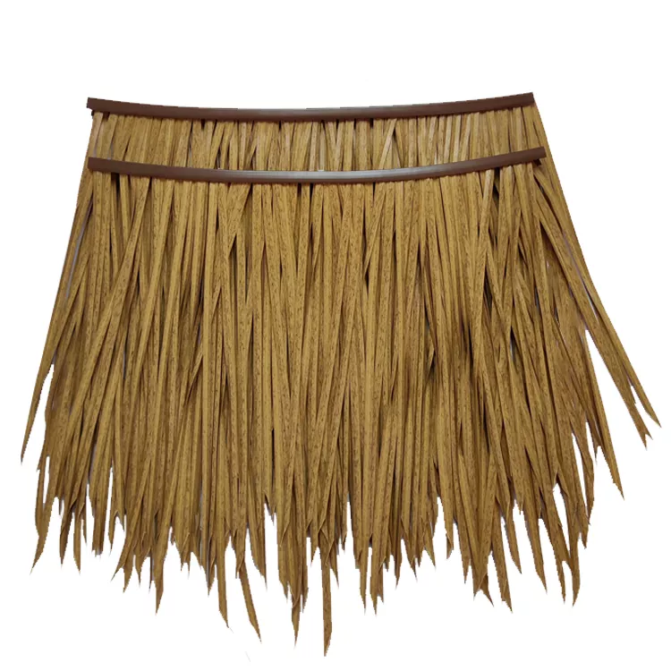 JJC thatched roof gazebo synthetic palm thatch fire proof thatch tiki hut palm leaves for palapas