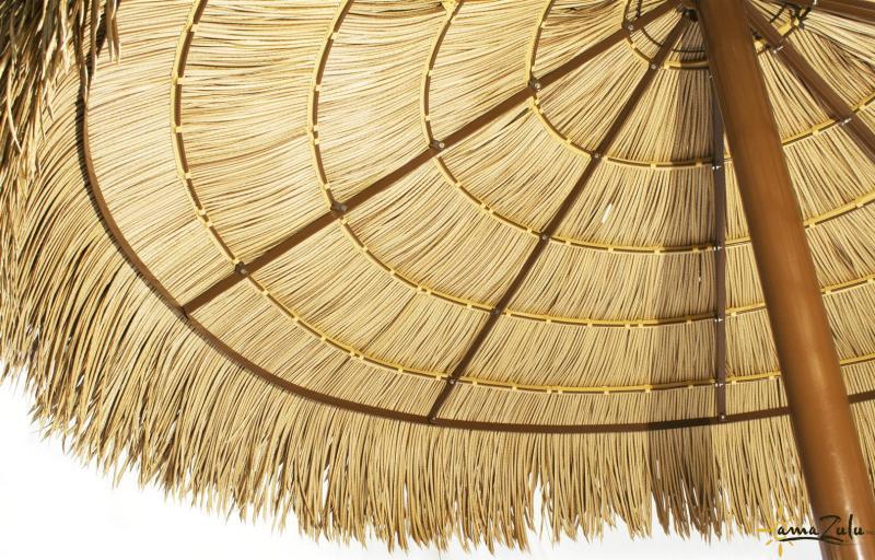 Tropical Palm Leaf umbrella - Thatched Patio umbrella with Cover - Seagrass umbrellas