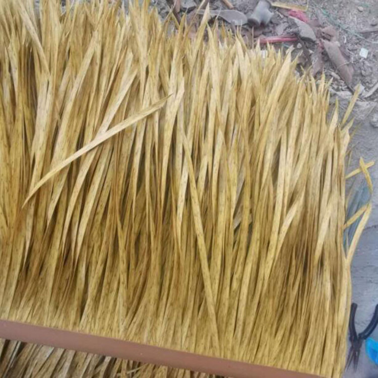 Synthetic palm leaves roof thatch beach umbrella