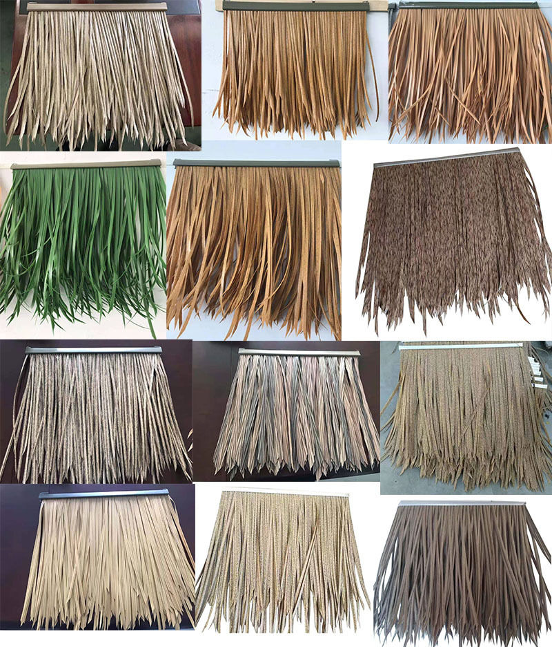 Hot Sale in Canada Artificial Thatch HDPE Material Synthetic Thatch for Gazebo Tiki Hut Palapa