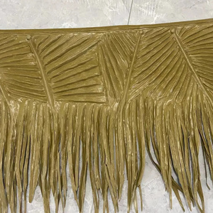 High Quality Artificial Palm Leaf Synthetic Palmex Thatch for Gazebo Roof Tiki Hut or Resort Roofing