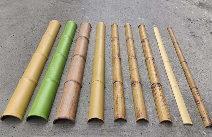 Strong Durable Environmental Friendly Nylon Material Bamboo Pole Artificial Bamboo Pole for Fence Ceiling Decor