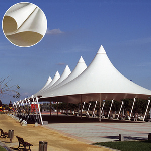 Jinlong PVC Tensile Fabric Tent Membrane Structure Shelter Self-Cleaning Fabric For Park Stadium Coated Tensile PVC Fabric