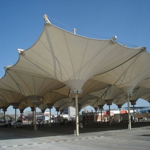 Architecture Shade Roof Outdoor Umbrella Tensile PVC Membrane Structure Building