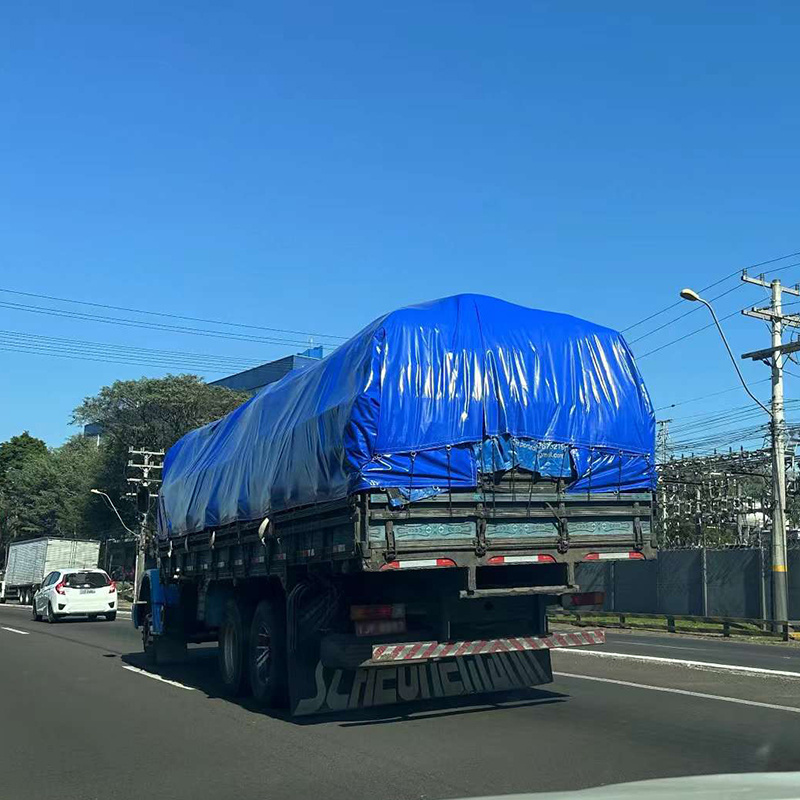 UV-resistant Waterproof Polyester Truck Trailer Flatbed Covering Tarp