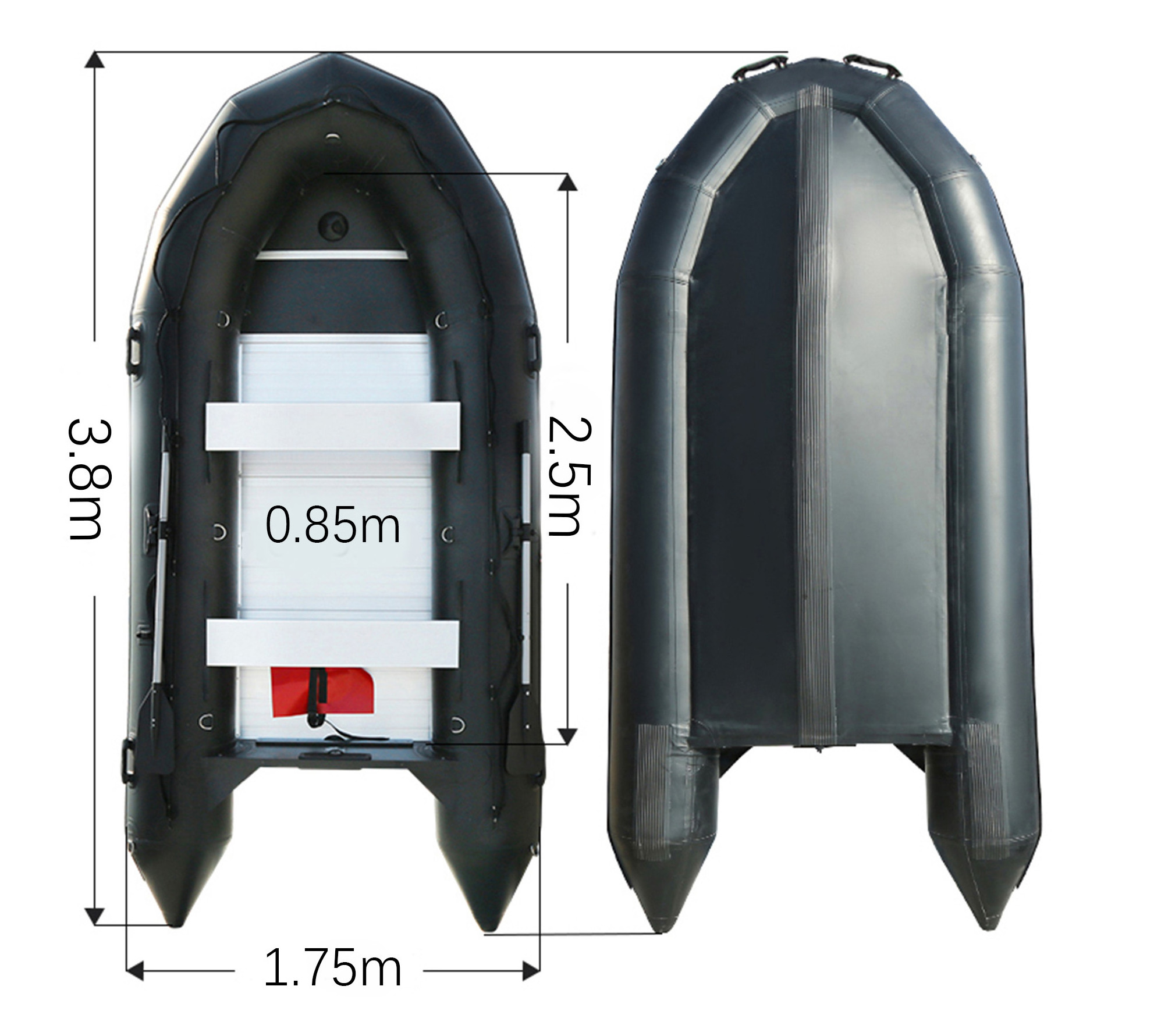 2024 JLM Sailing PVC german Speed Boat Inflatable Catamaran Hypalon aluminum Hull air fishing Inflatable Boats For Sale