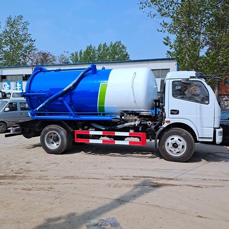 Manual single cab Toilet sewer suction truck Vacuum Sewage Suction Septic Tanker Truck