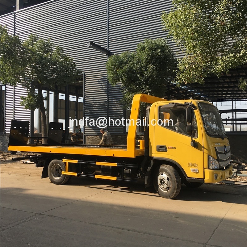 High quality Mobile slide flat bed recovery truck 4 ton road marking truck for sale